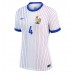 Camisa de time de futebol França Dayot Upamecano #4 Replicas 2º Equipamento Feminina Europeu 2024 Manga Curta